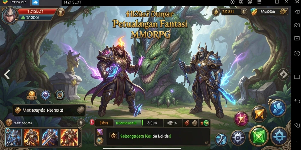 Screenshot utama 1121SLOT menampilkan aksi seru dalam dunia MMORPG.