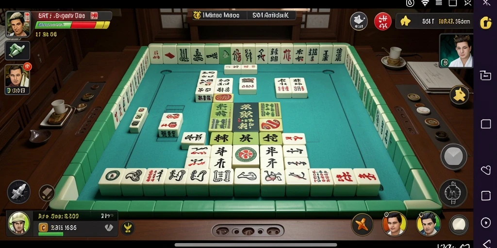 Screenshot utama 5RT menampilkan gameplay Mahjong yang seru.