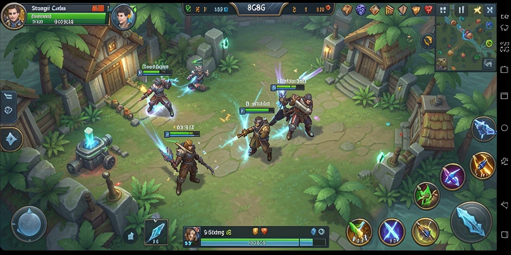 Gameplay seru dalam 8G8G, strategi dan taktik berperan penting.