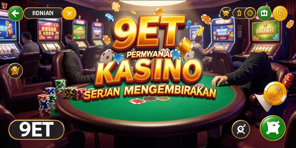 Tampilan gameplay Kasino yang menegangkan di 9ET.