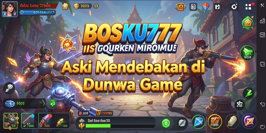 Tangkapan layar gameplay <strong>BOSKU777</strong> yang menunjukkan aksi seru dalam pertempuran.