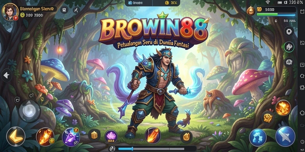 Tampilan gameplay BROWIN88 yang menarik dalam perjalanan petualangan.