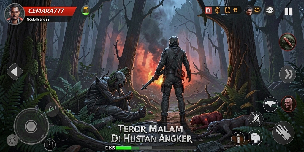 Gameplay menyeramkan di hutan CEMARA777.