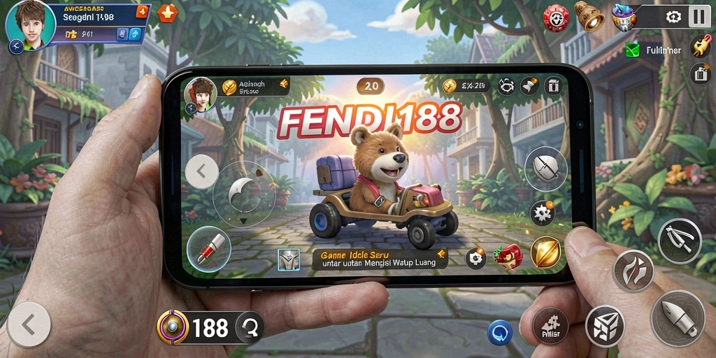 Tampilan gameplay menarik dari FENDI188 dengan karakter yang beraksi.