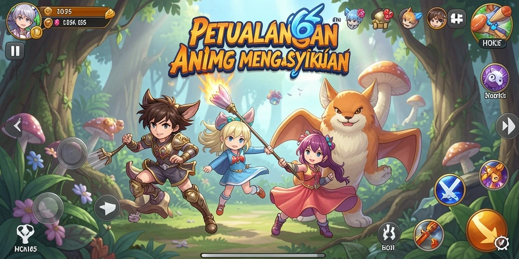 Screenshot HOKI65 menampilkan karakter unik dalam pertempuran epik.