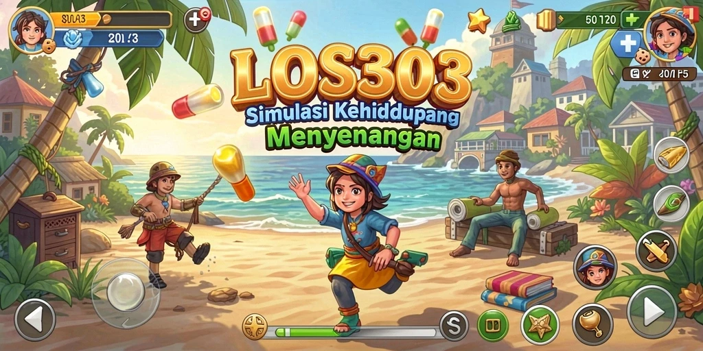 Tangkapan layar LOS303 menunjukkan suasana gameplay simulasi yang menarik.