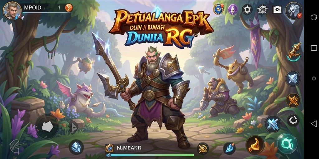 Screenshot gameplay MPOID menampilkan aksi seru dalam petualangan RPG.
