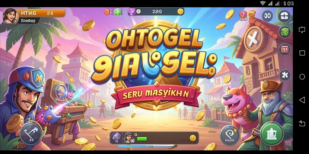 Tangkapan layar OHTOGEL menampilkan gameplay yang seru dan penuh warna.
