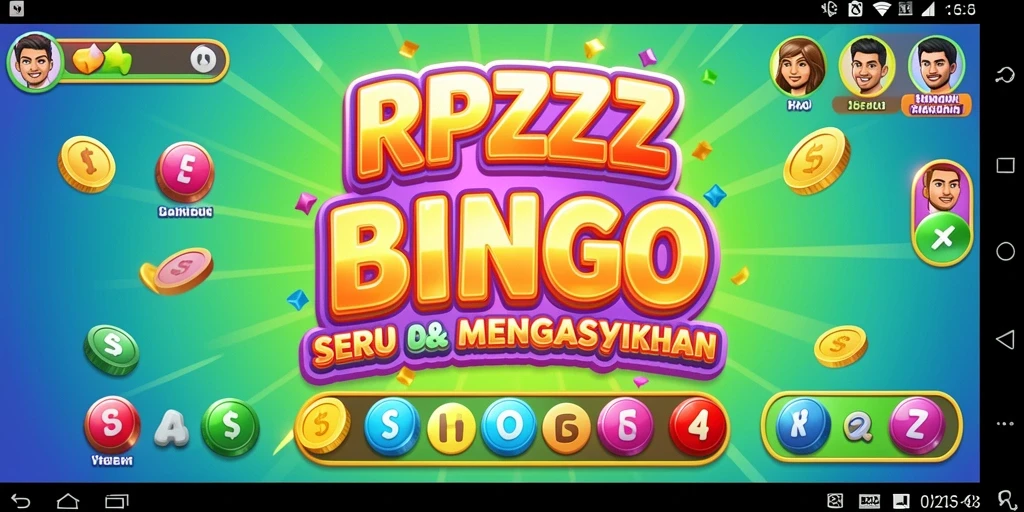 Tampilan gameplay Bingo di RPZZZ dengan keseruan dan interaksi pemain.