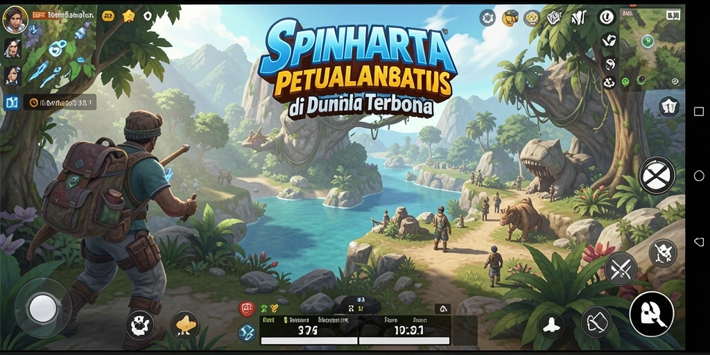 Tampilan gameplay EPIC dari dunia terbuka SPINHARTA.