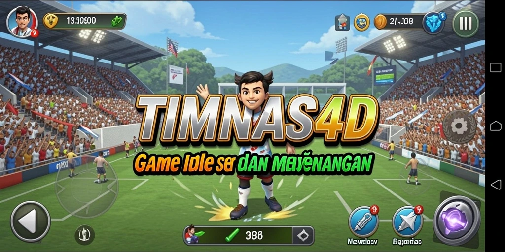 Tampilan gameplay menarik di game Idle TIMNAS4D.