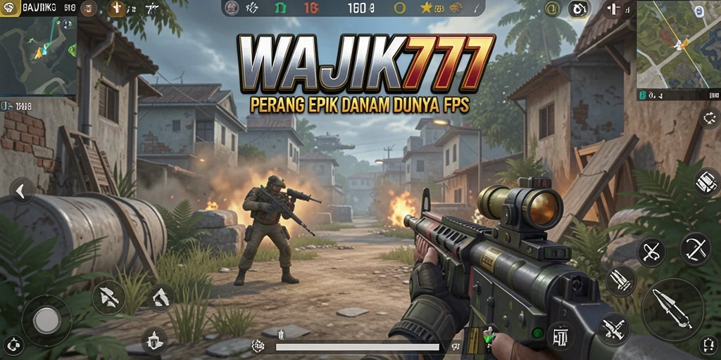 Screenshot gameplay yang menunjukkan aksi menembak nyata dalam WAJIK777.