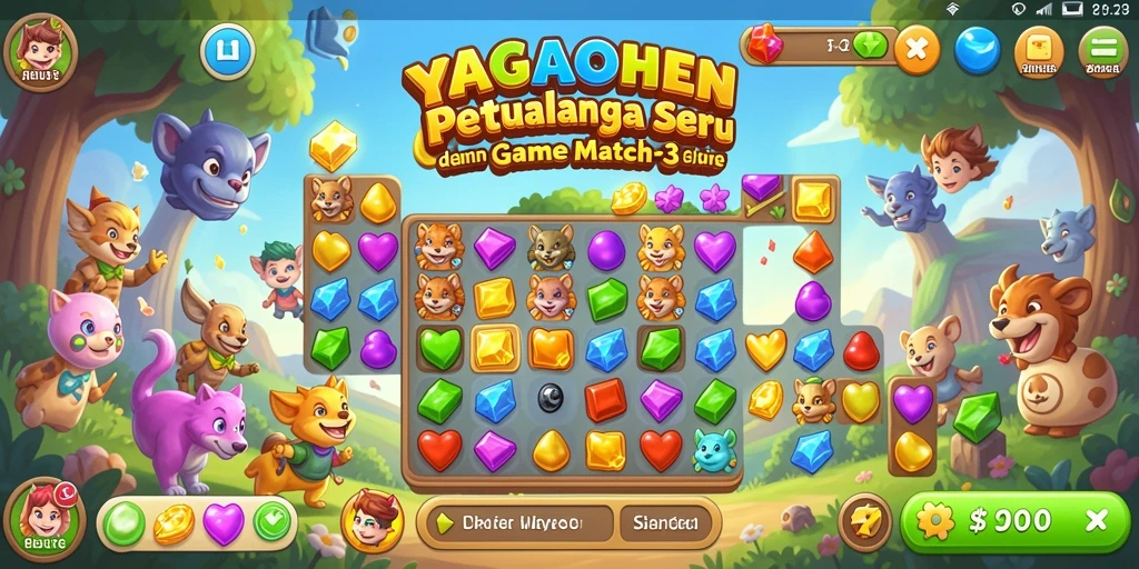 Tampilan gameplay YAGAOHEN yang menantang dan menyenangkan.